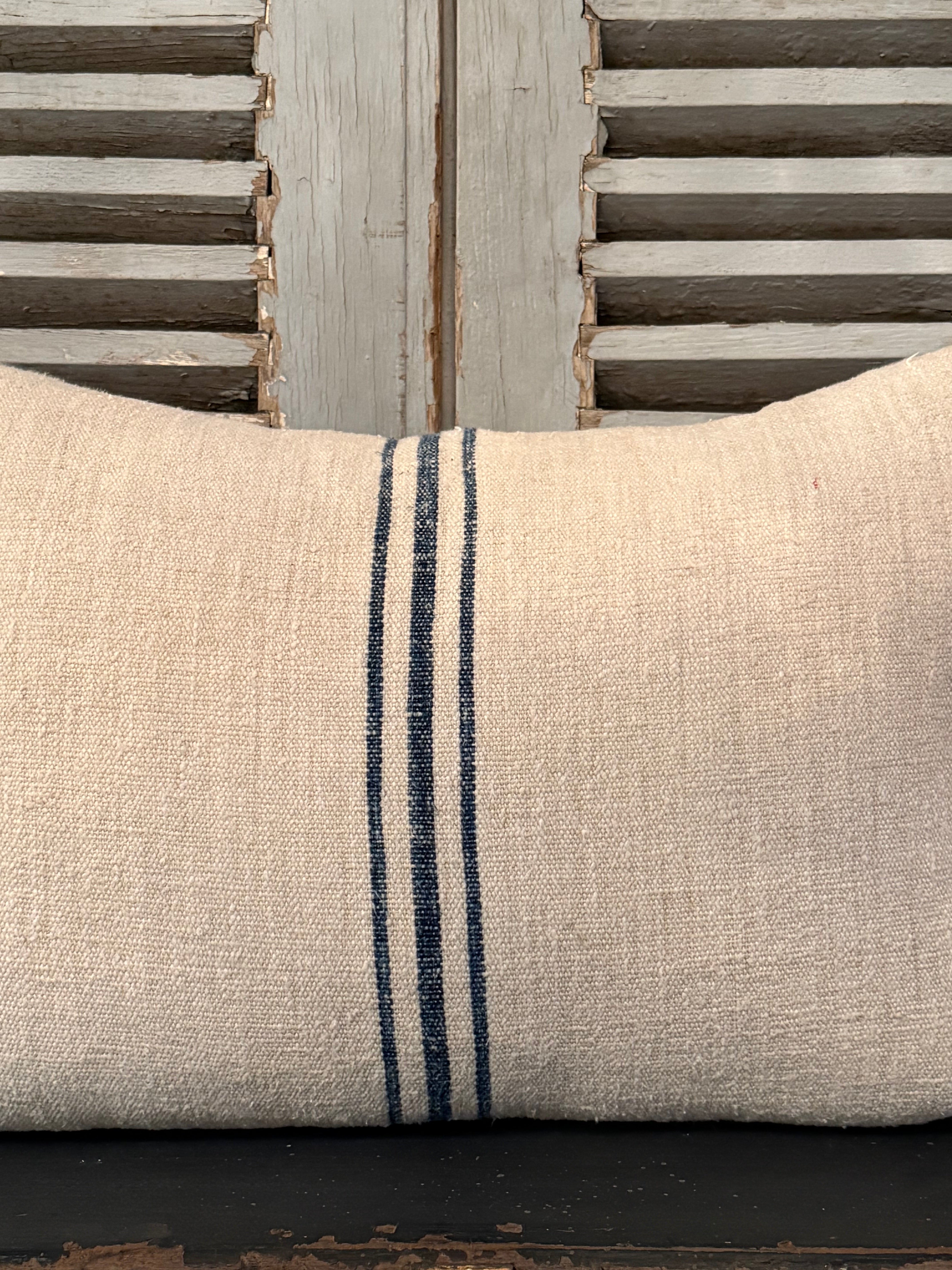 Antique Grainsack Cushion - 45cmW x 30cmH