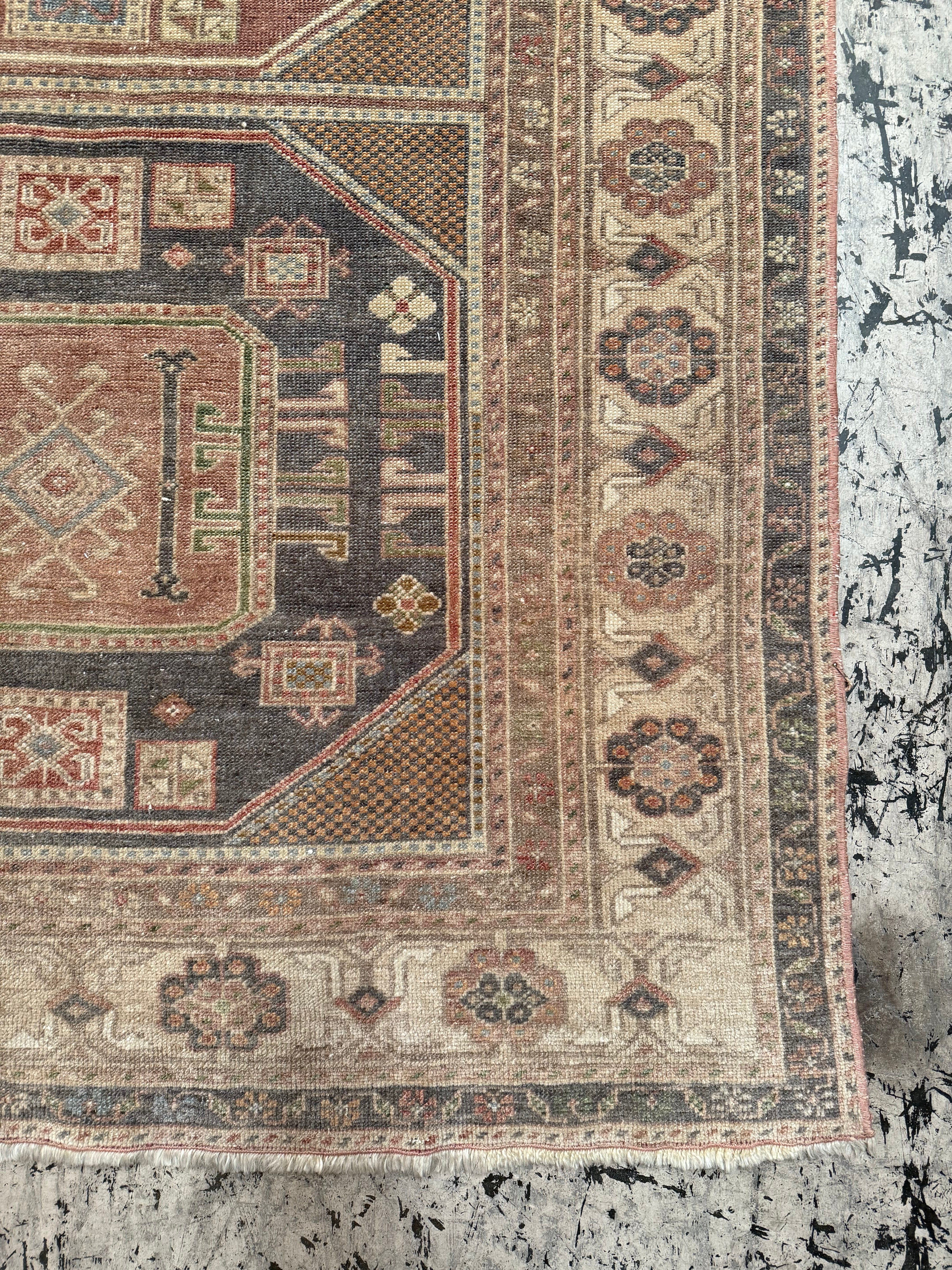 Vintage Turkish Rug - 242cmL x 139cmW