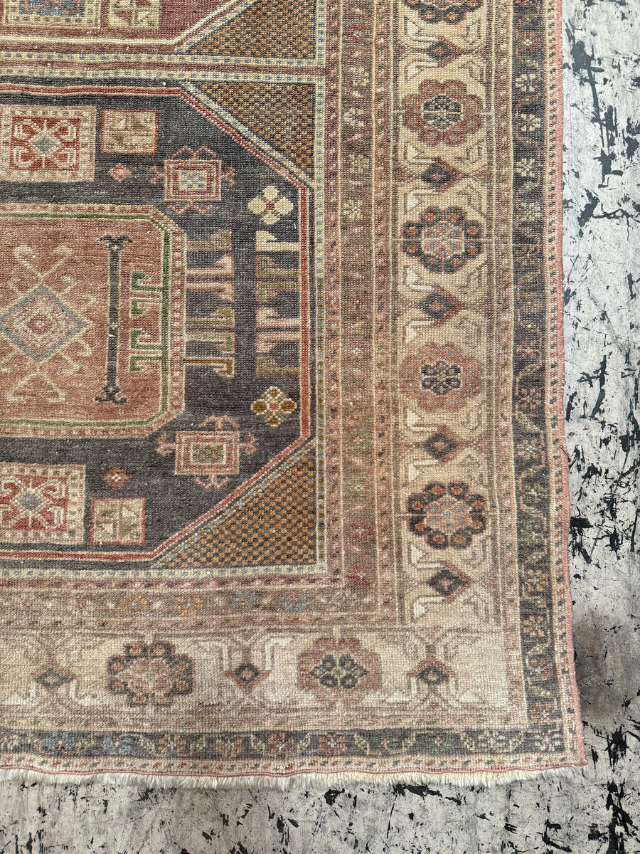 Vintage Turkish Rug - 242cmL x 139cmW