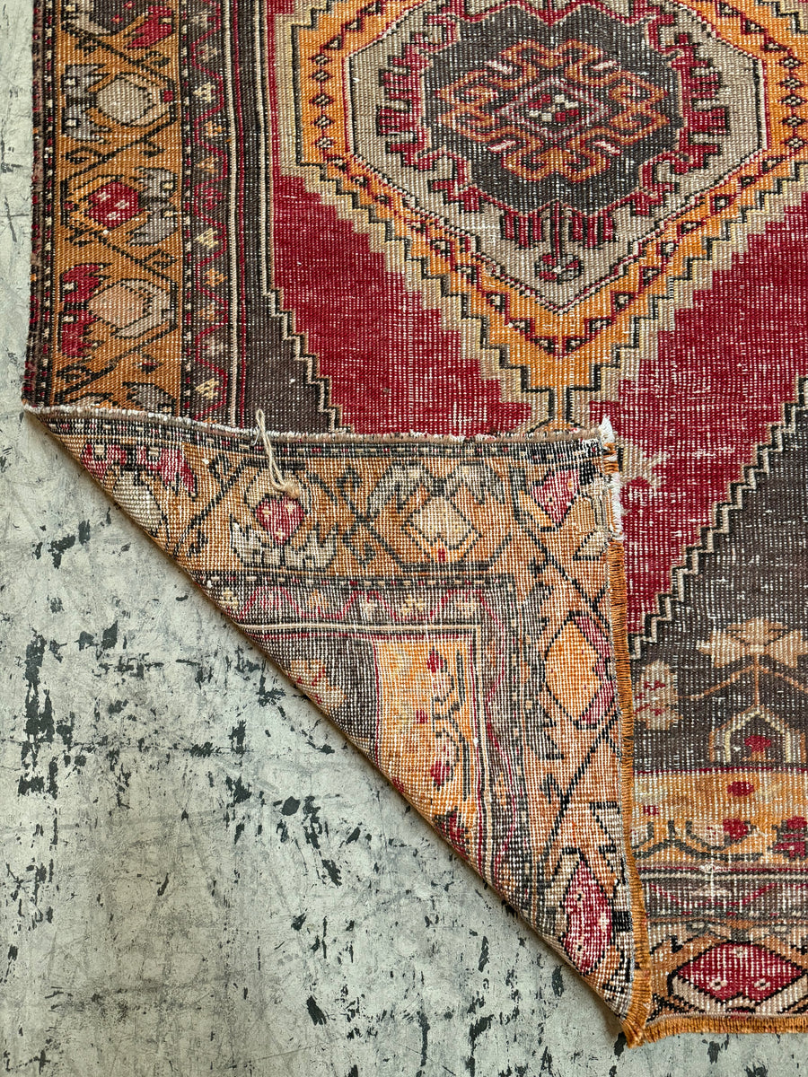 Vintage Turkish Rug - 209cmL x 97cmW