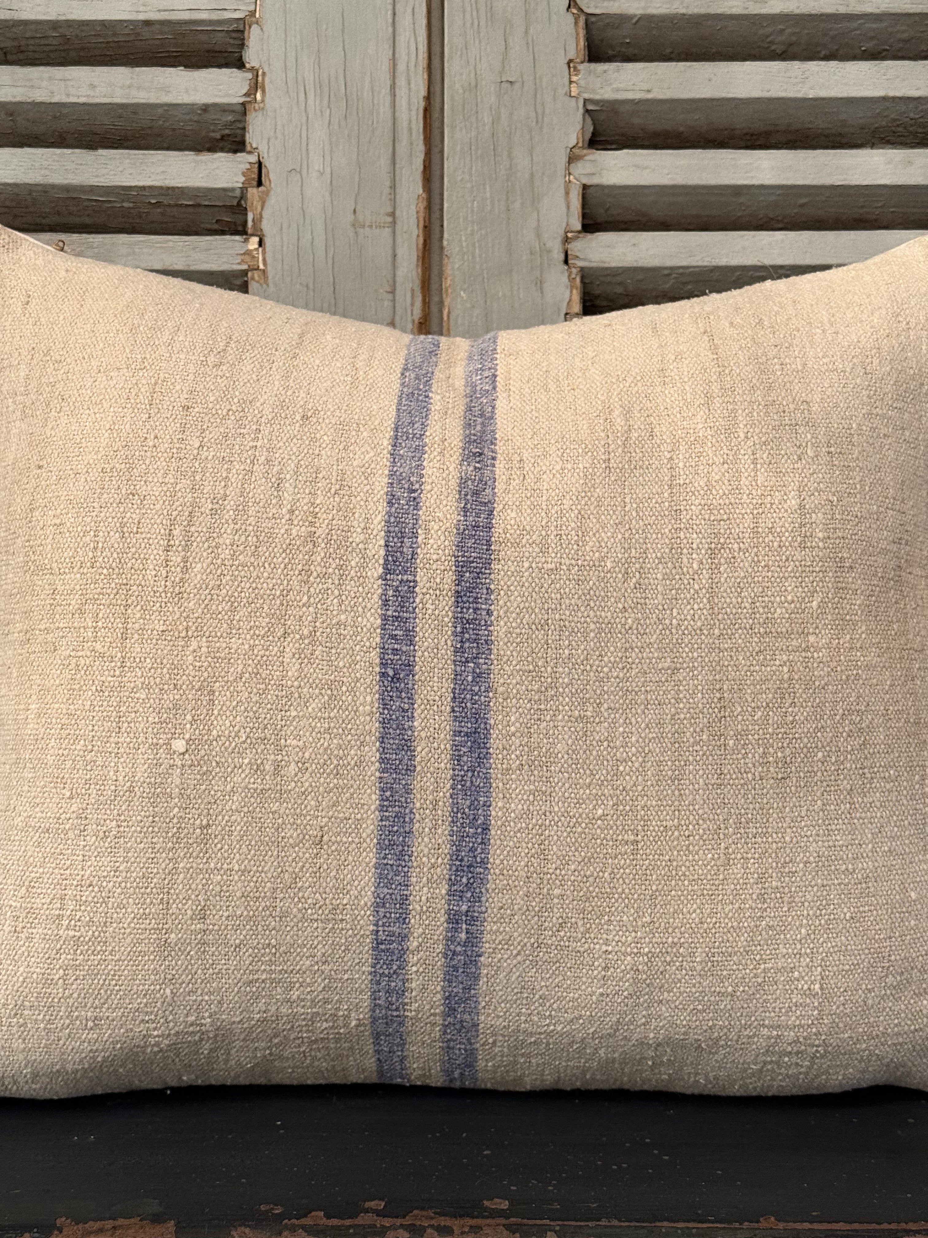 Antique Grainsack Cushion - 40cmW x 55cmH