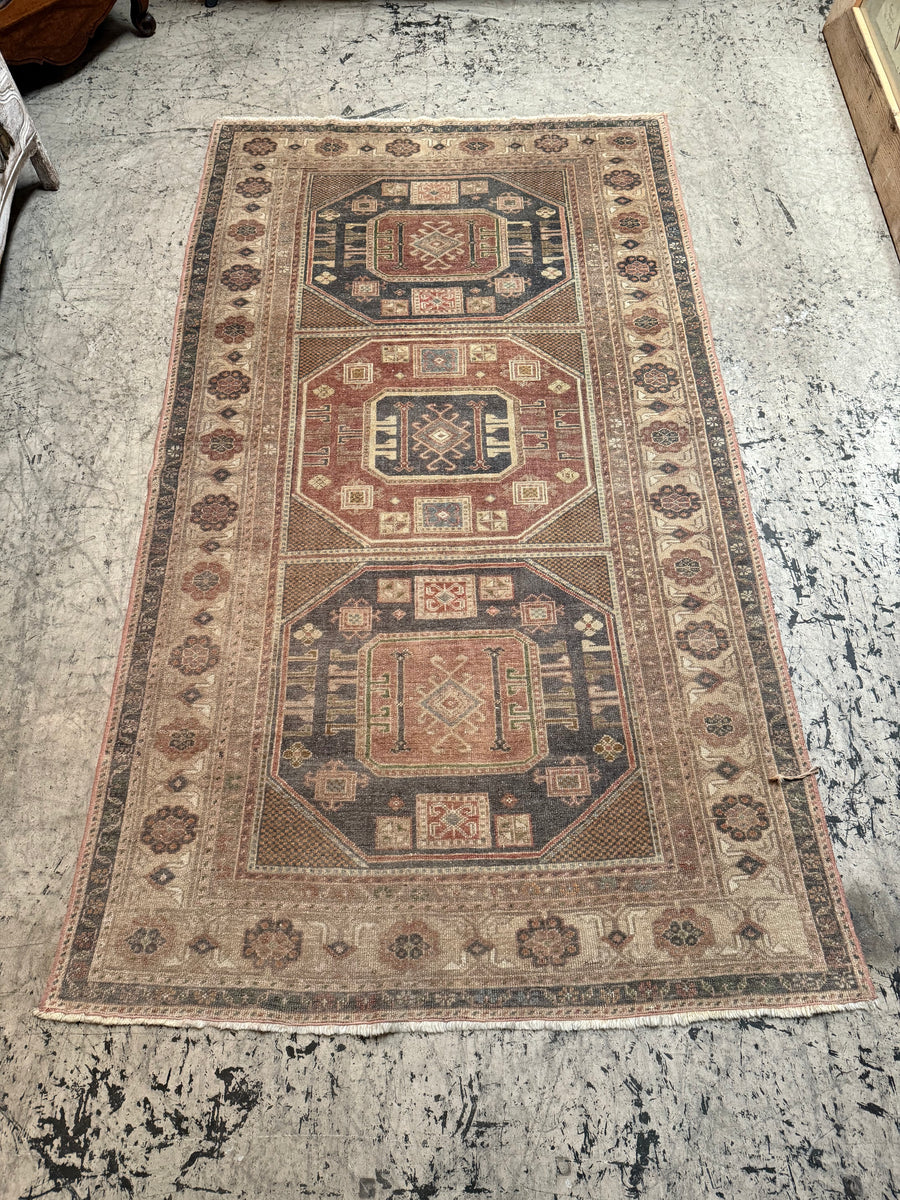 Vintage Turkish Rug - 242cmL x 139cmW