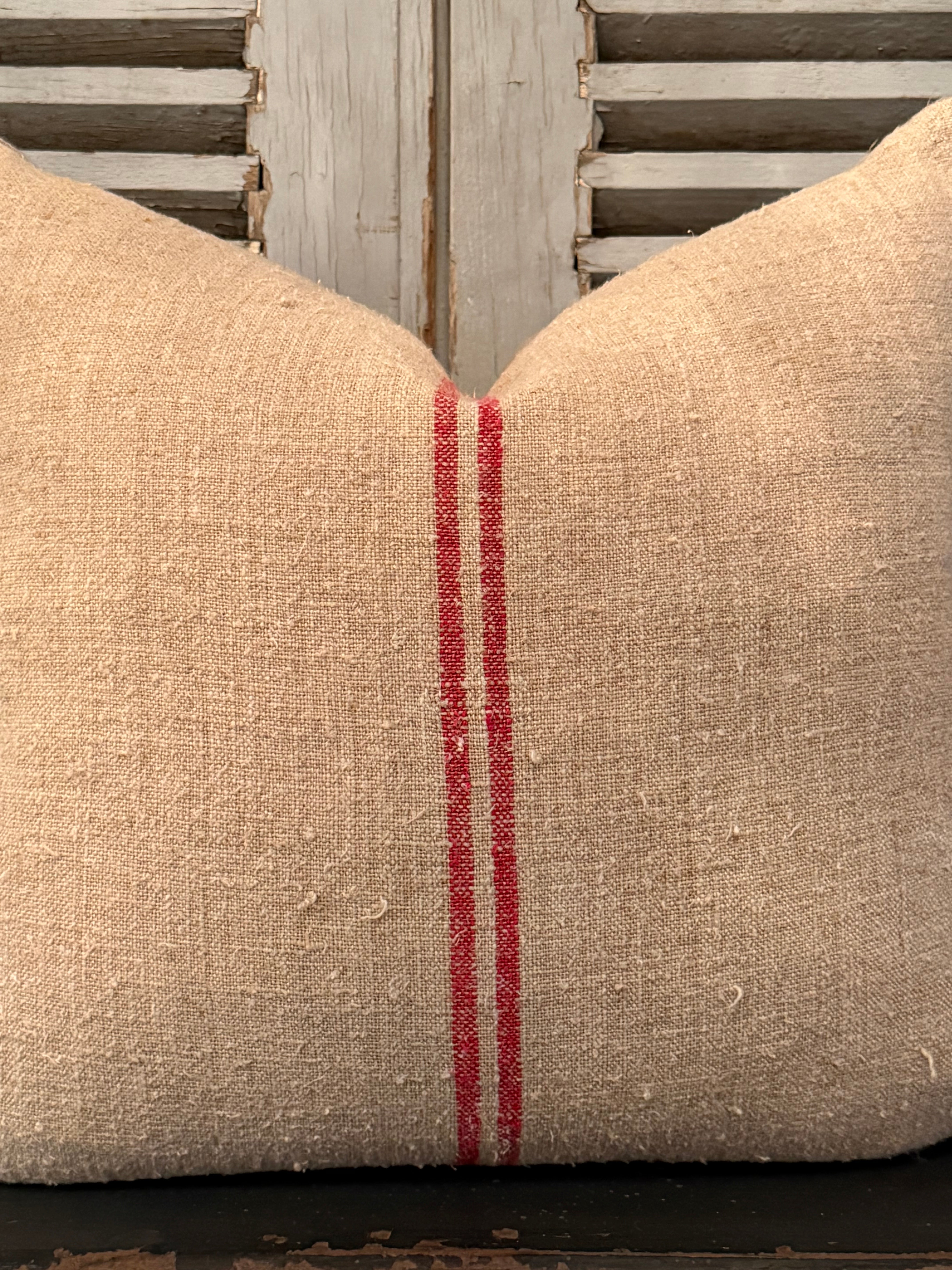 Antique Grainsack Cushion - 40cmH x 40cmW