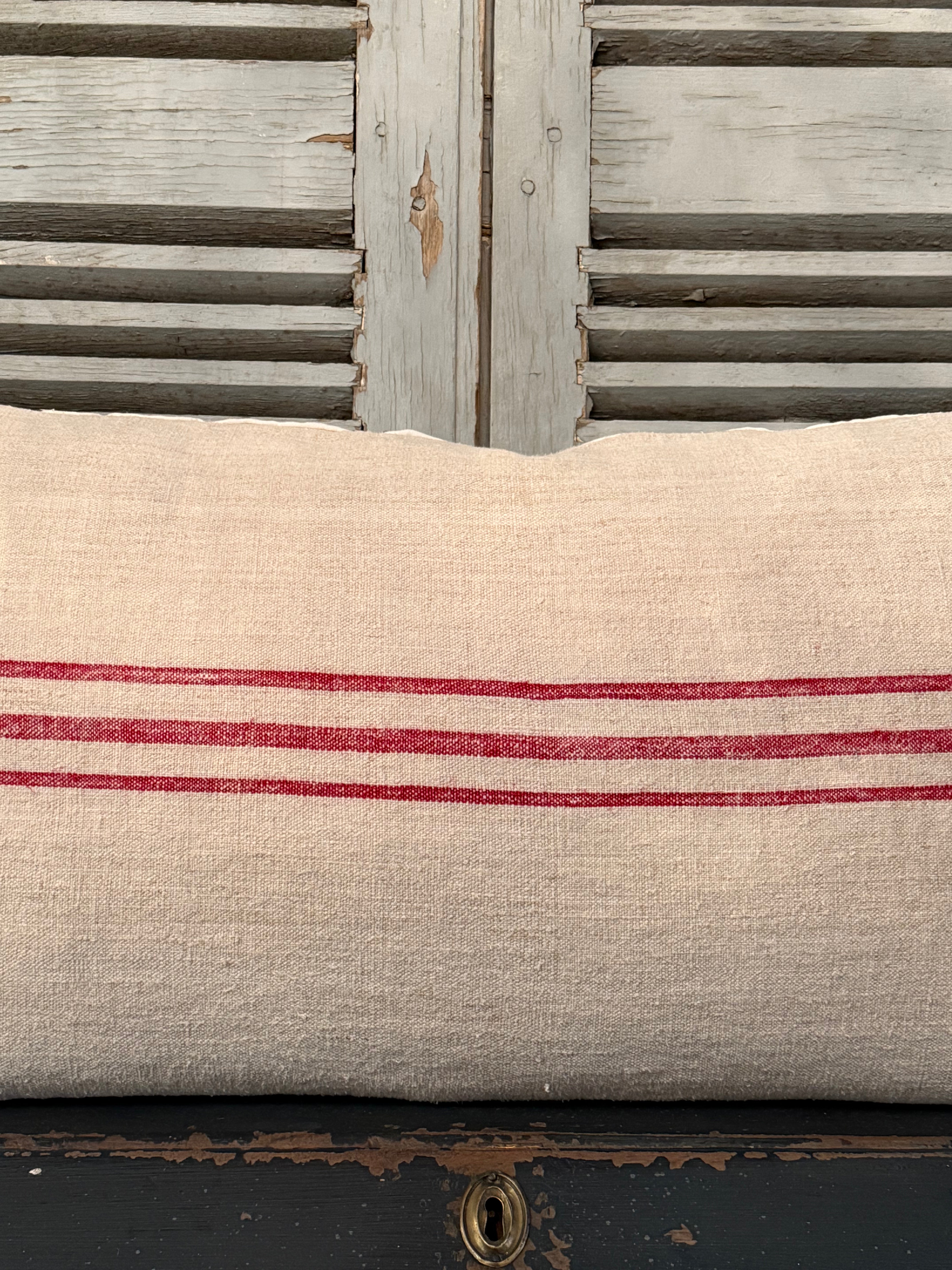 Antique Grainsack Cushion - 90cmW x 40cmH