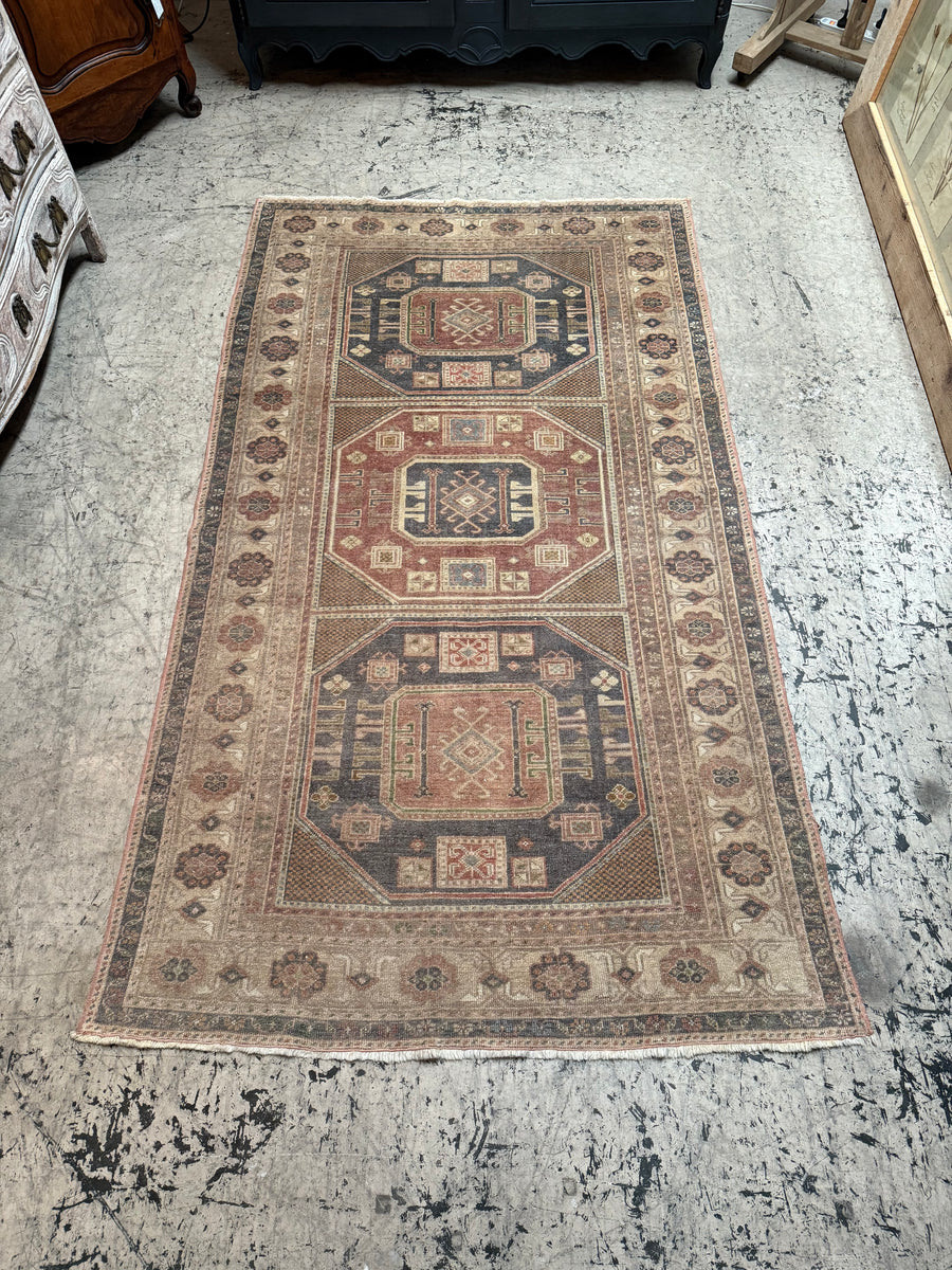 Vintage Turkish Rug - 242cmL x 139cmW