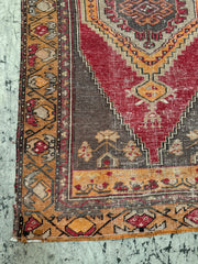 Vintage Turkish Rug - 209cmL x 97cmW