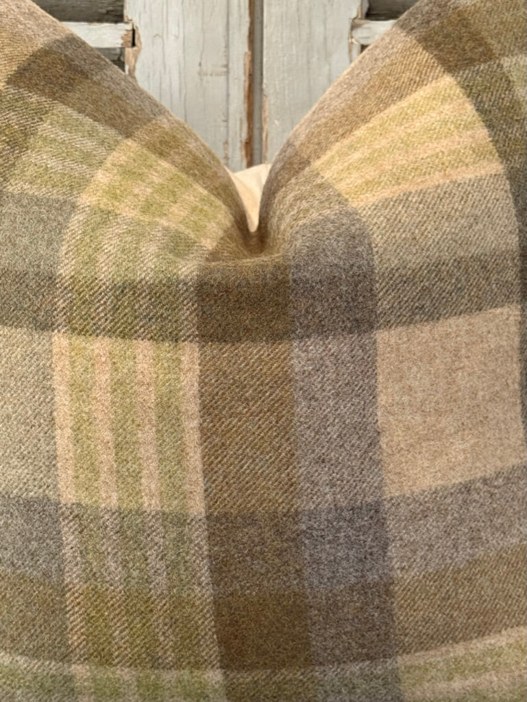 Scottish Wool Tartan Cushion - 40cmW x 40cmH