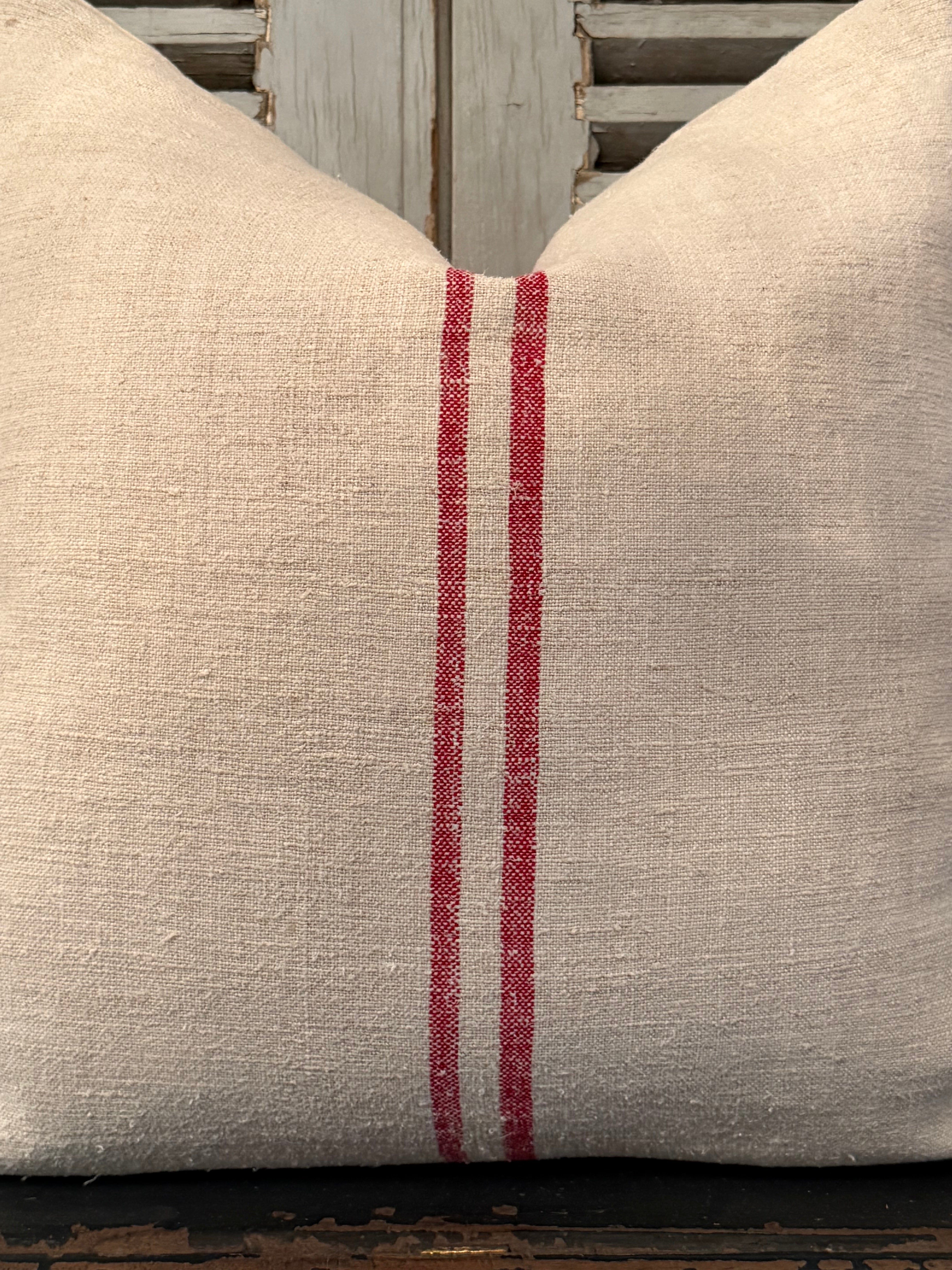 Antique Grainsack Cushion - 47cmW x 47cmH