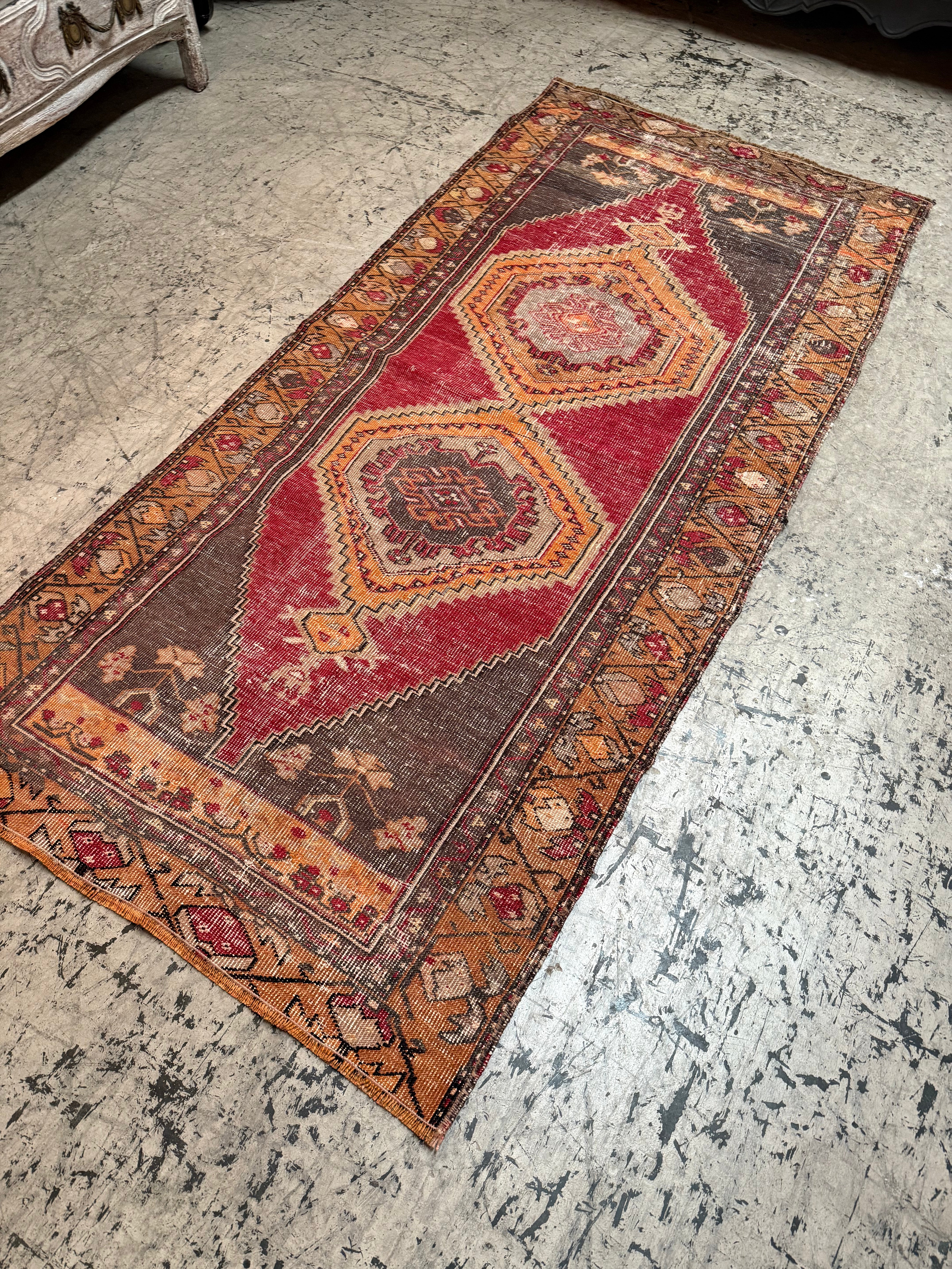 Vintage Turkish Rug - 209cmL x 97cmW