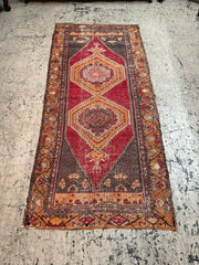 Vintage Turkish Rug - 209cmL x 97cmW