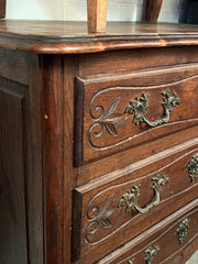 1920's French Oak Three Drawer Commode