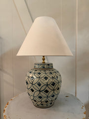 Antique Blossom Ginger Jar Lamp