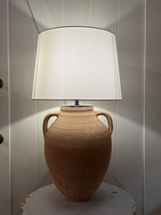 A Fabulous Antique Terracotta Lamp