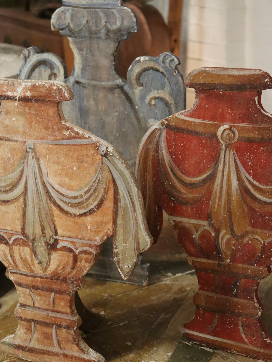 Fabulous Italian Decorative Urn Cut-outs