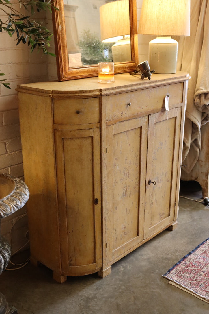 Swedish Gustavian Sideboard w Yellow Scraped Patina