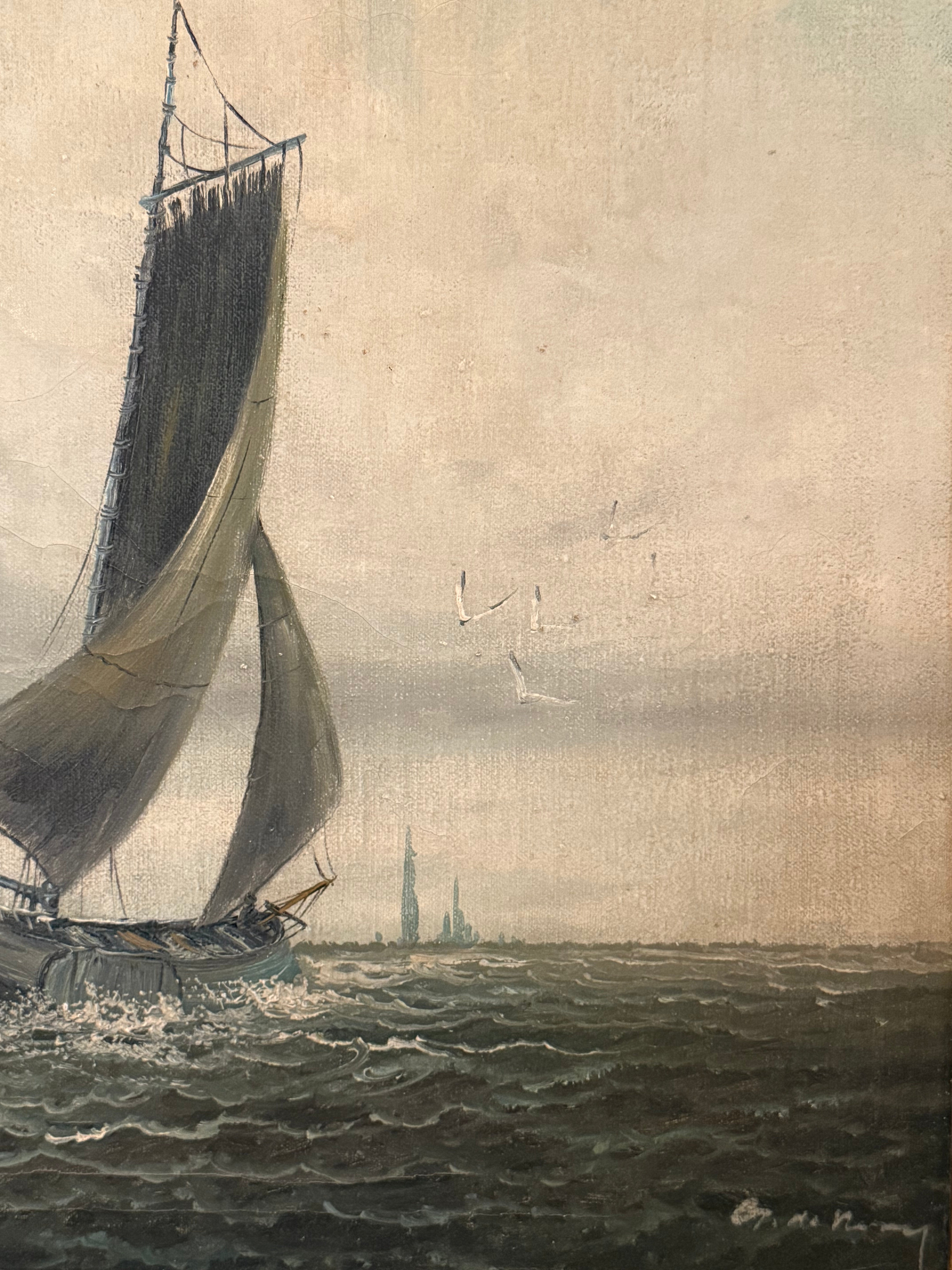 Vintage Dutch Seascape