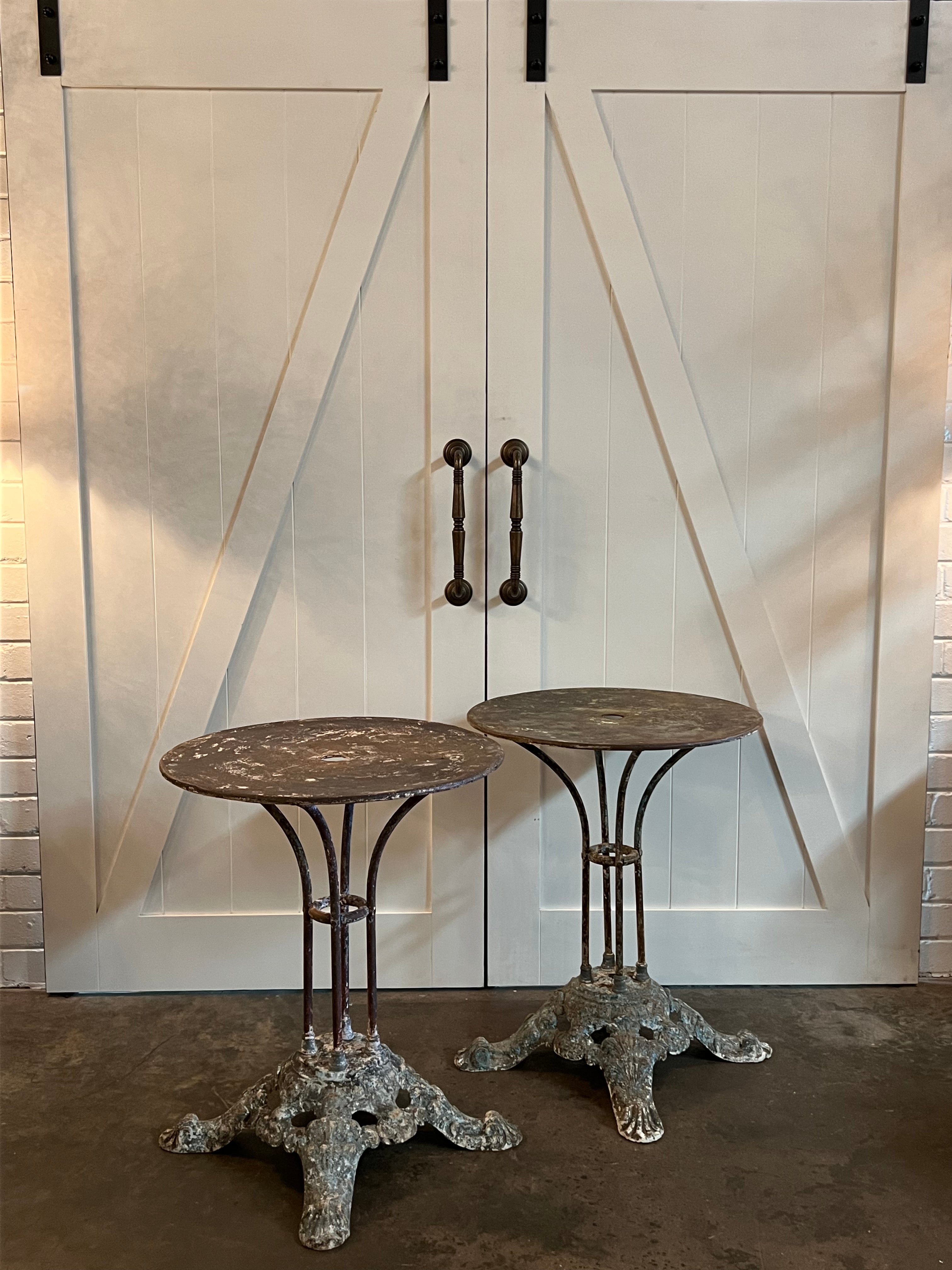 19th Century French Iron Tables