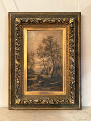 19th Century Oil On Linen By Georg Haller