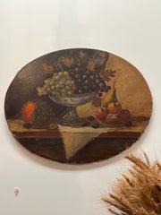 19th Century Oval Dutch Still Life Painting