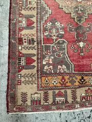 Vintage Turkish Rug - 205cmL x 111cmW