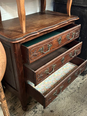 1920's French Oak Three Drawer Commode