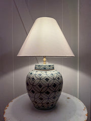 Antique Blossom Ginger Jar Lamp