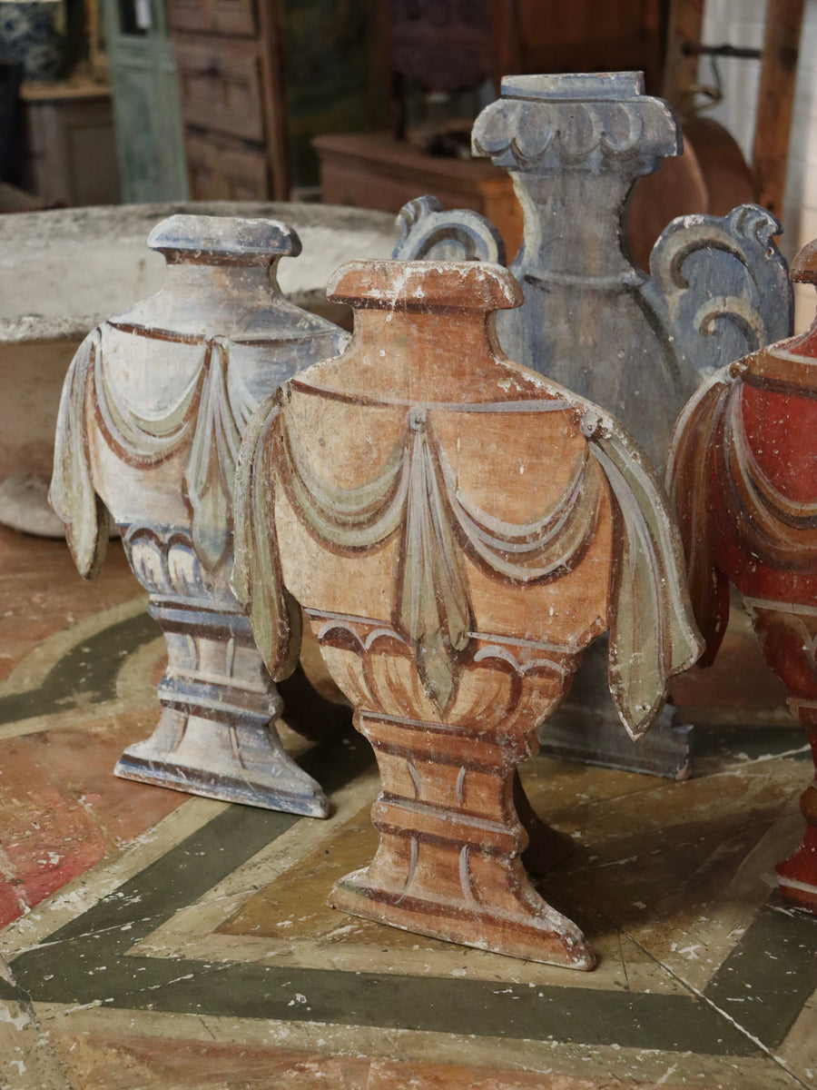 Fabulous Italian Decorative Urn Cut-outs