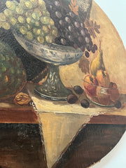 19th Century Oval Dutch Still Life Painting