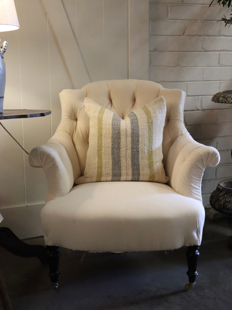 19th Century French Napoleon Button Backs
