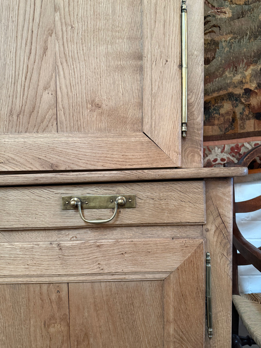 19th Century Bleached Buffet Deux Corps
