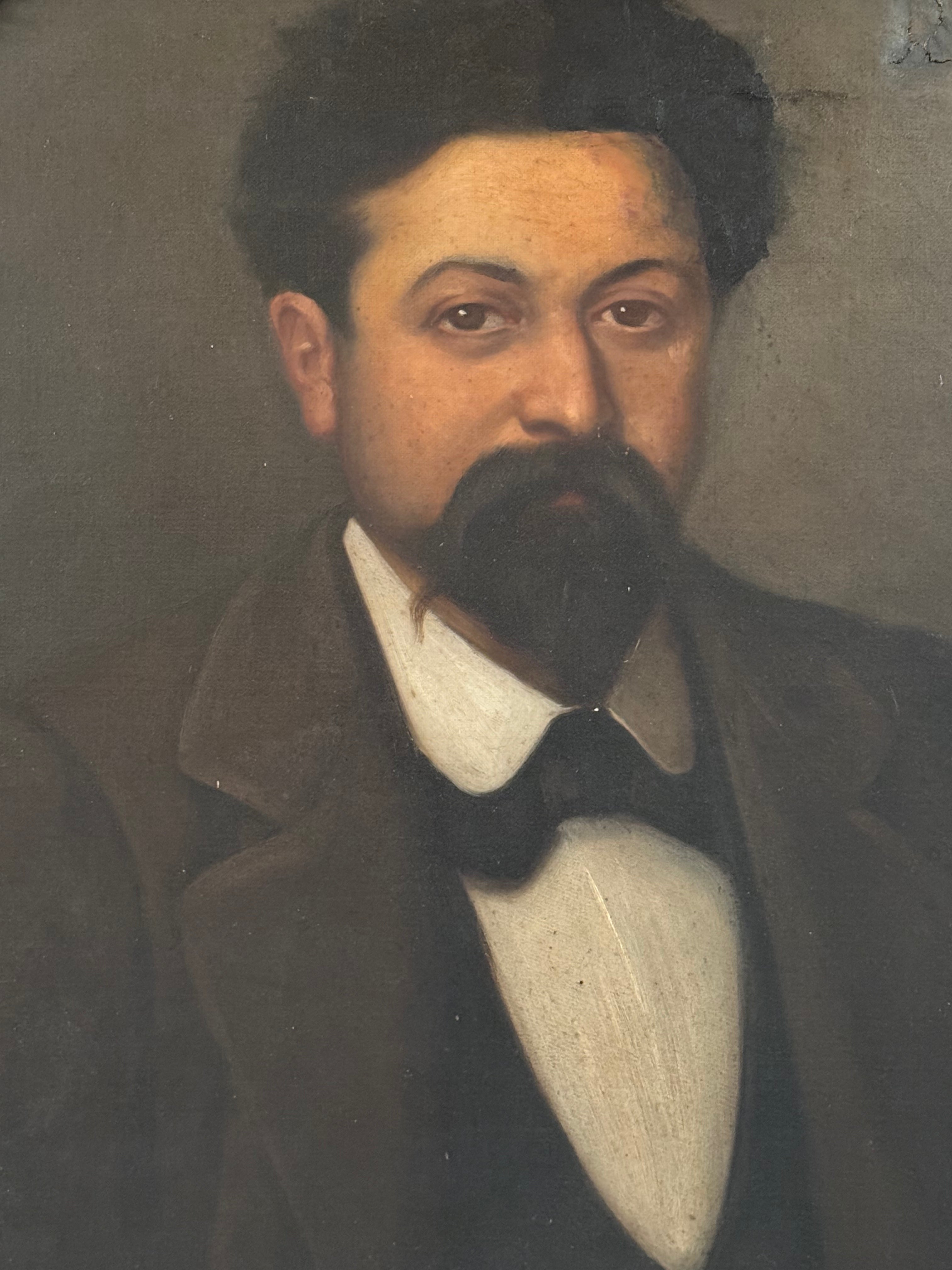 Spectacular 19th Century French Portrait Of A Gentleman