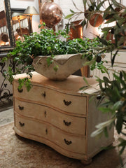 18th Century French Pine Serpentine Commode
