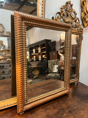 1920's Ripple Giltwood Mirror