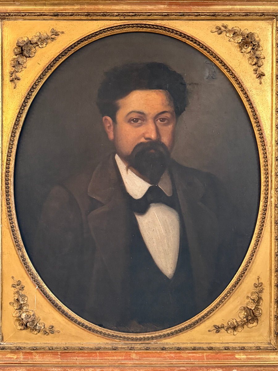 Spectacular 19th Century French Portrait Of A Gentleman