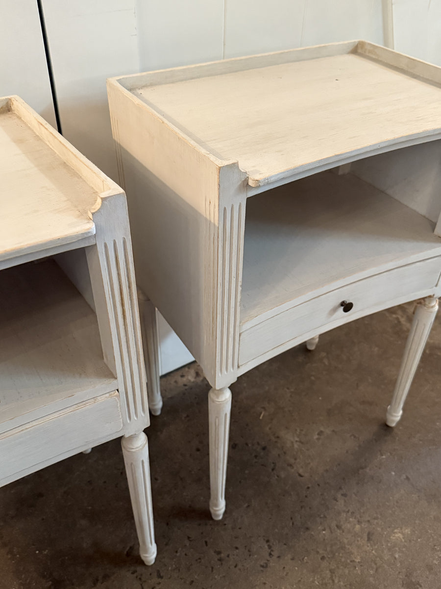 Handmade Swedish Gustavian Bedside Tables