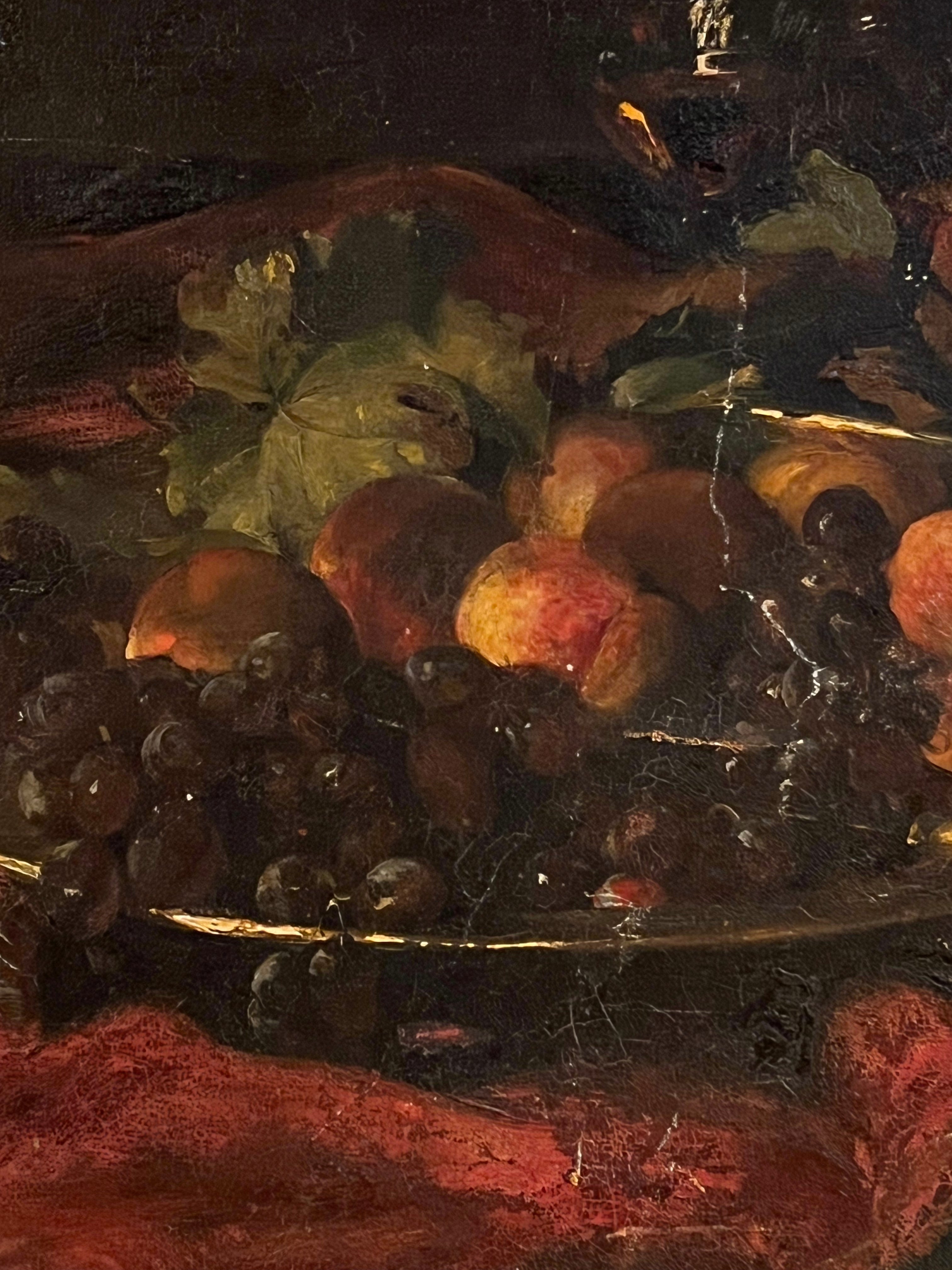 19th Century French Oil On Canvas "Fruits"