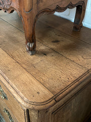 19th Century Louis XV Bleached Oak Commode