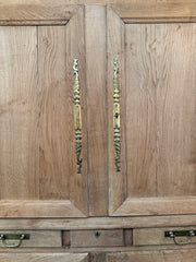 19th Century Bleached Buffet Deux Corps